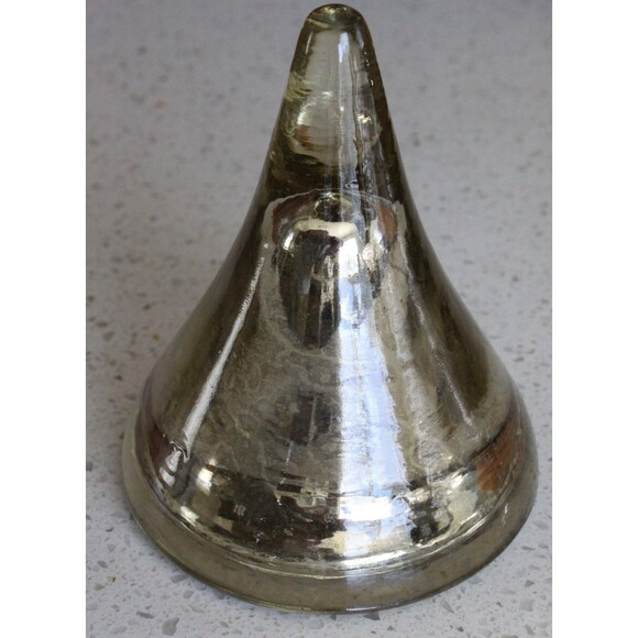 2 set Williams Sonoma West Elm decorative mercury Glass Christmas trees Ornament - Picture 14 of 16